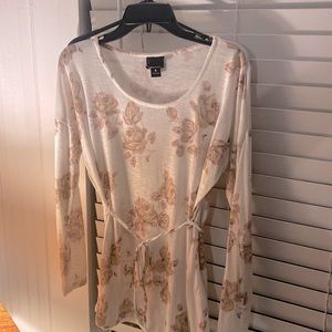 Floral shirt mid waste